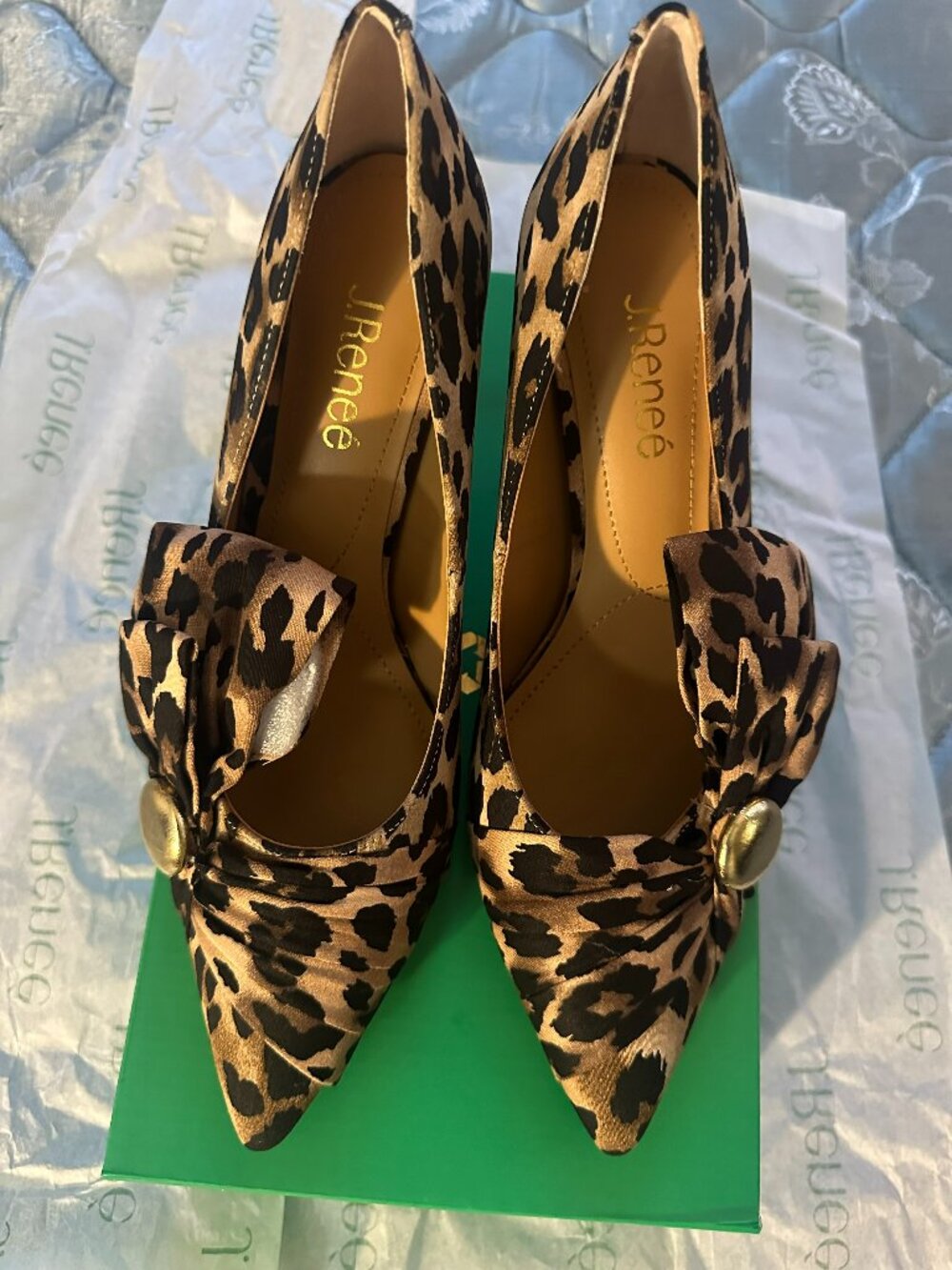 NEW JRenee Brown/Black Animal Print Womens Shoes 8.5W